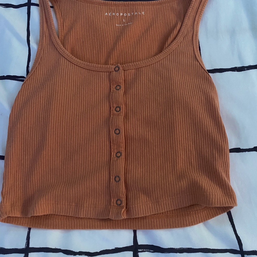 aèropostale orange crop top